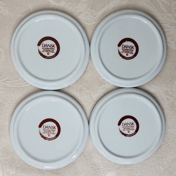 Dansk handpainted coasters fruit set of 4 - Picture 3 of 5